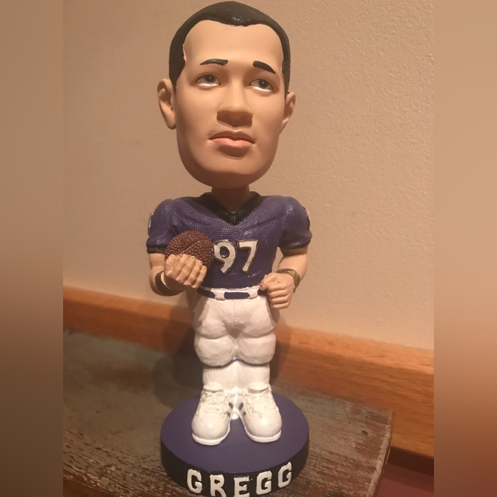 NFL Baltimore Ravens Bobblehead #97 Kelly Gregg football player